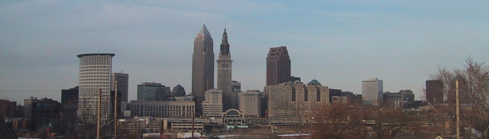 Lorain Bridge Cleveland Skyline