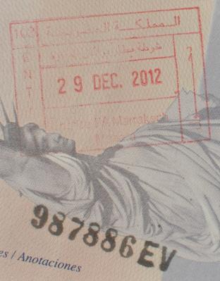 Passport Stamps Morocco