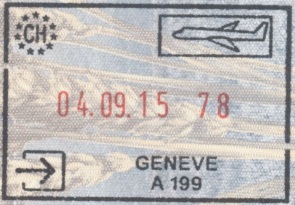 Passport Stamps Switzerland